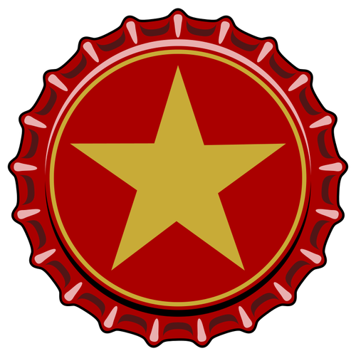 500x500 Bottle Cap Vector Image