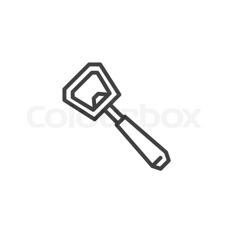 800x800 Bottle Opener Outline Icon Linear Stock Vector Colourbox
