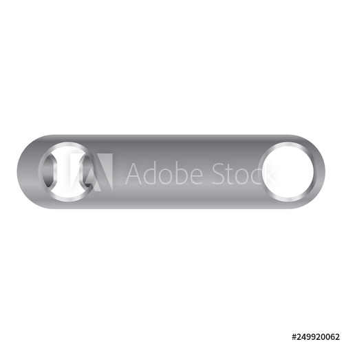 500x500 Metal Bottle Opener Vector Illustration Icon Symbol Graphic