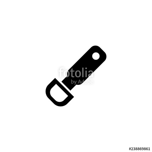 500x500 Bottle Opener Vector Icon Bottle Opener Sign On White Background