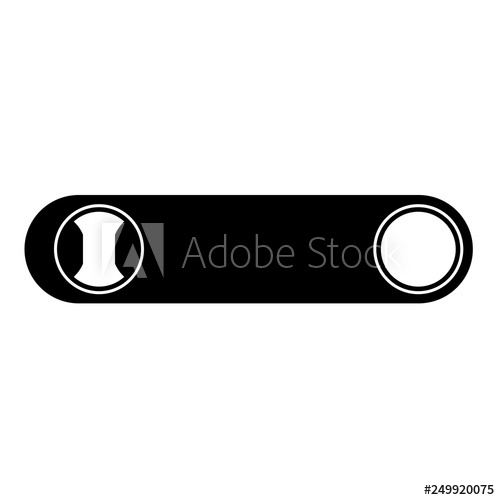 500x500 Bottle Opener Vector Illustration Icon Symbol Graphic