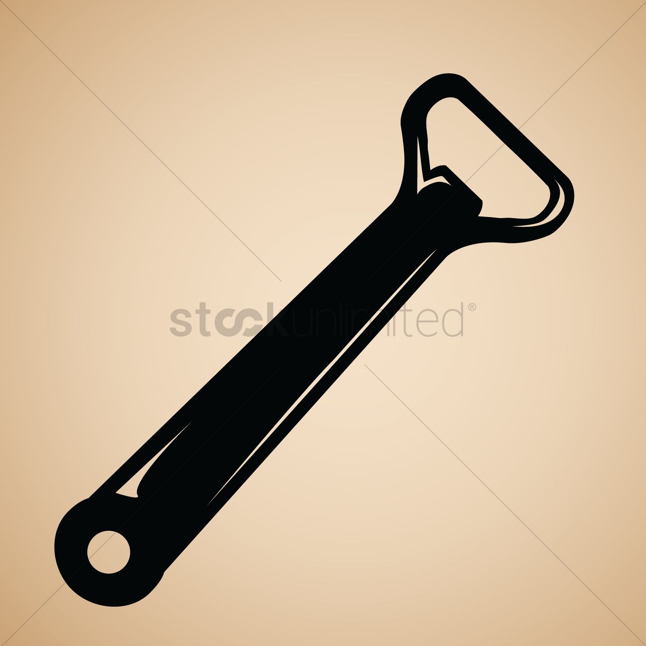 1300x1300 Bottle Opener Vector Image
