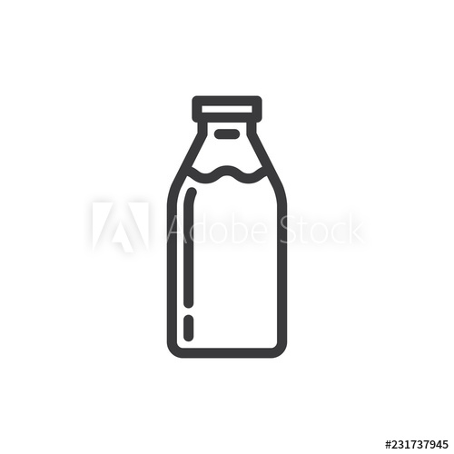 500x500 Milk Bottle Vector Icon
