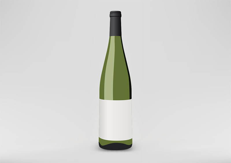 800x566 Wine Bottle Vector Art