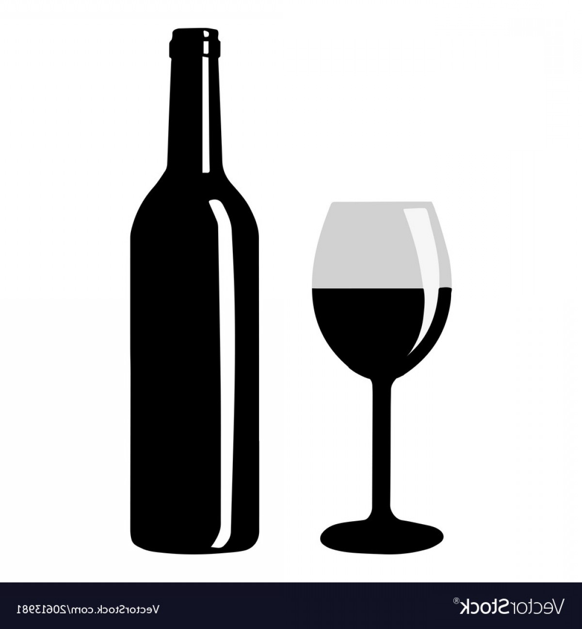 1200x1296 Wine Bottle With Wine Glass Icon Vector Soidergi