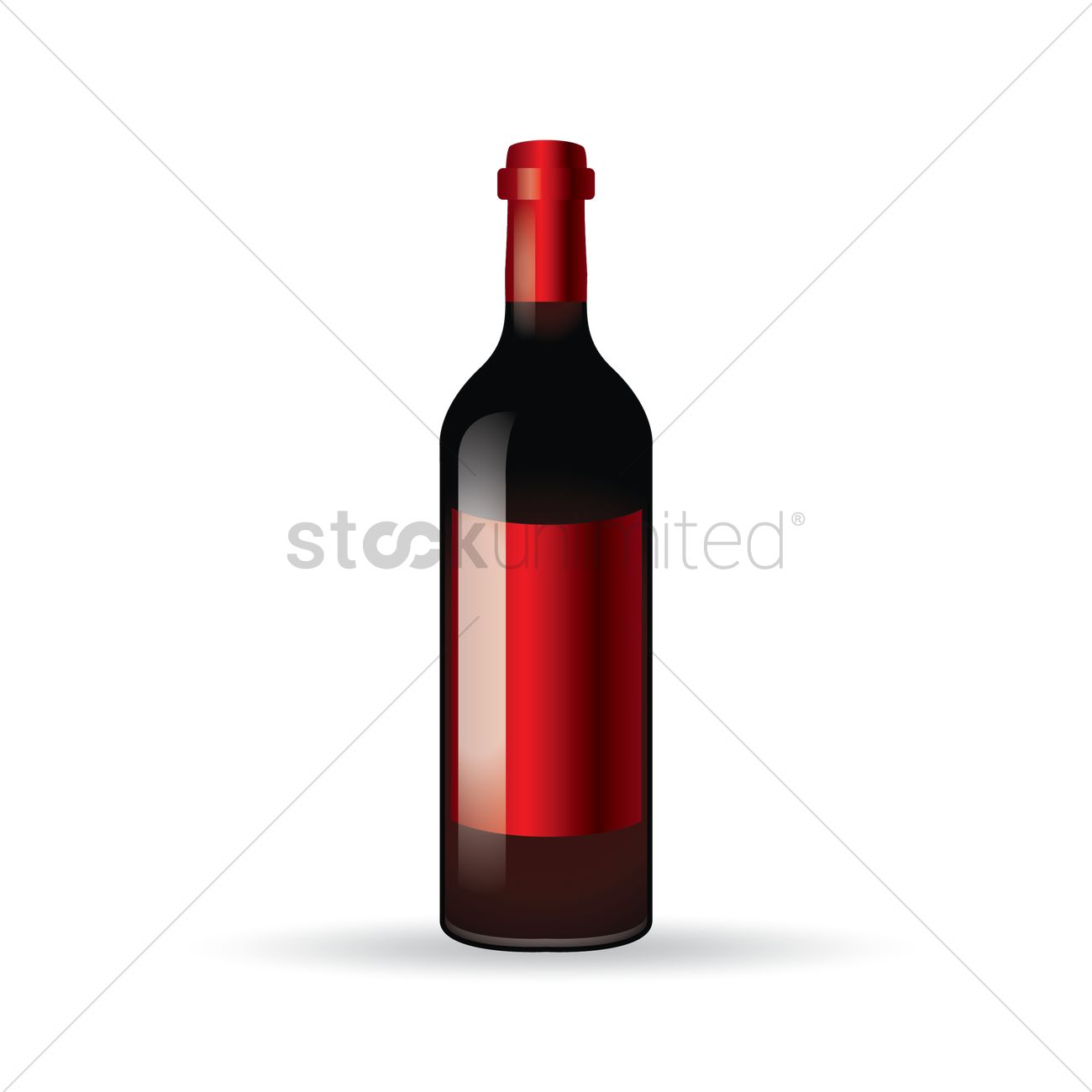 1300x1300 Wine Bottle Vector Image