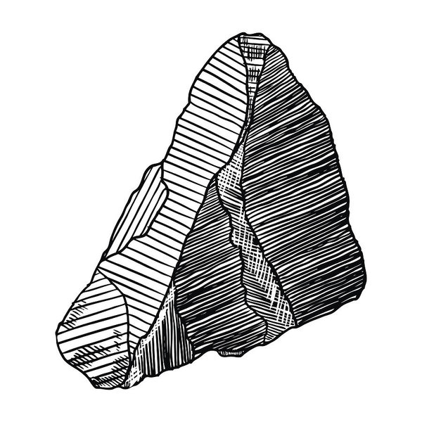600x600 Rock Stone Black And White Stone And Rock In Hand Drawn Hatching