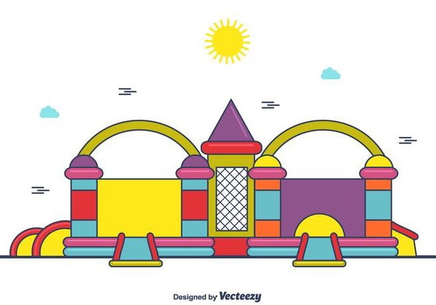 632x443 Cute Bounce House Vector Free Vector Download Cannypic