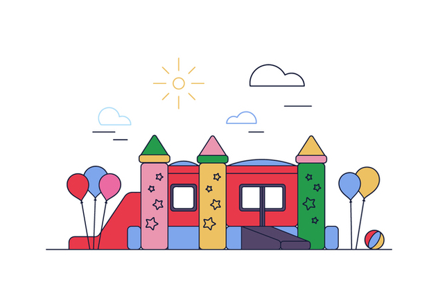632x443 Free Bounce House Vector Free Vector Download Cannypic