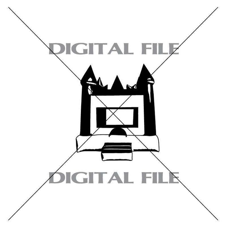 794x794 Kids Bounce House Vector Images Vinyl Decal T Shirt Digital Etsy