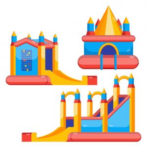 300x300 Photostock Vector Vector Cartoon Illustration Of Bouncy Castle