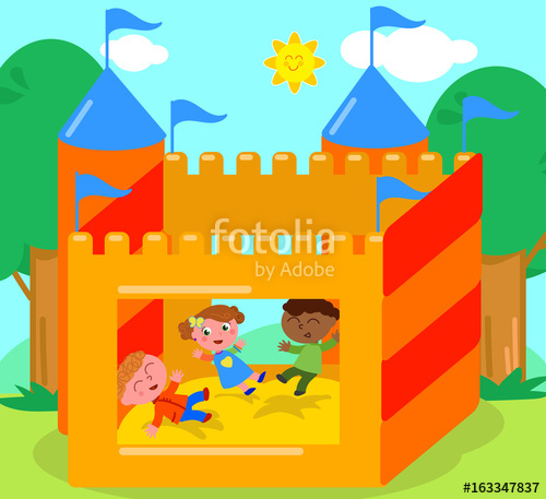 Bouncy Castle Vector Stock Image And Royalty Free Vector 500x457 Bouncy Castle Vector Stock Image And Royalty Free Vector