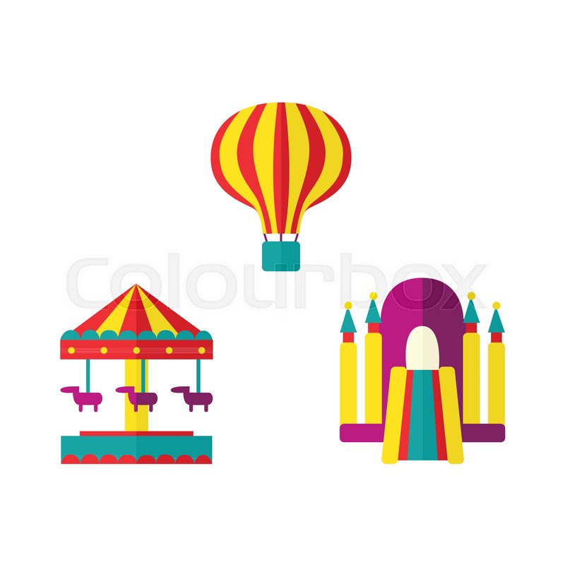 Hot Air Balloon, Bouncy Castle And Stock Vector Colourbox 800x800 Hot Air Balloon, Bouncy Castle And Stock Vector Colourbox