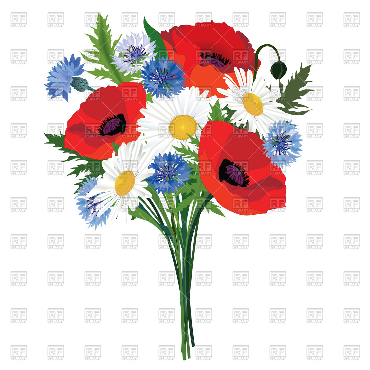 1200x1200 Flower Bouquet Vector Image Of Objects Terriana
