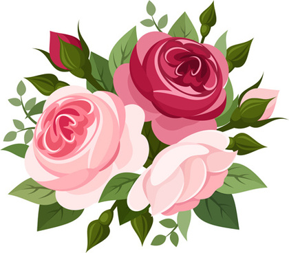 420x368 Flower Bouquet Free Vector Download