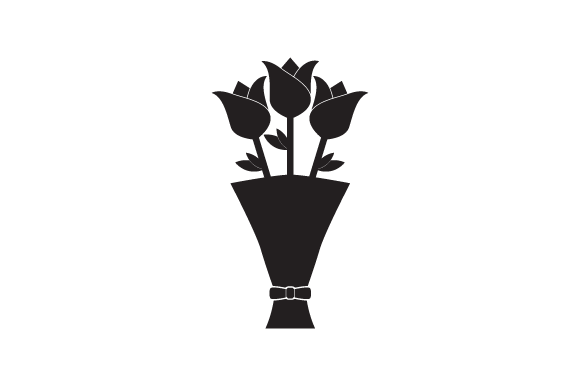 580x386 Flower Bouquet Vector Icon Graphic