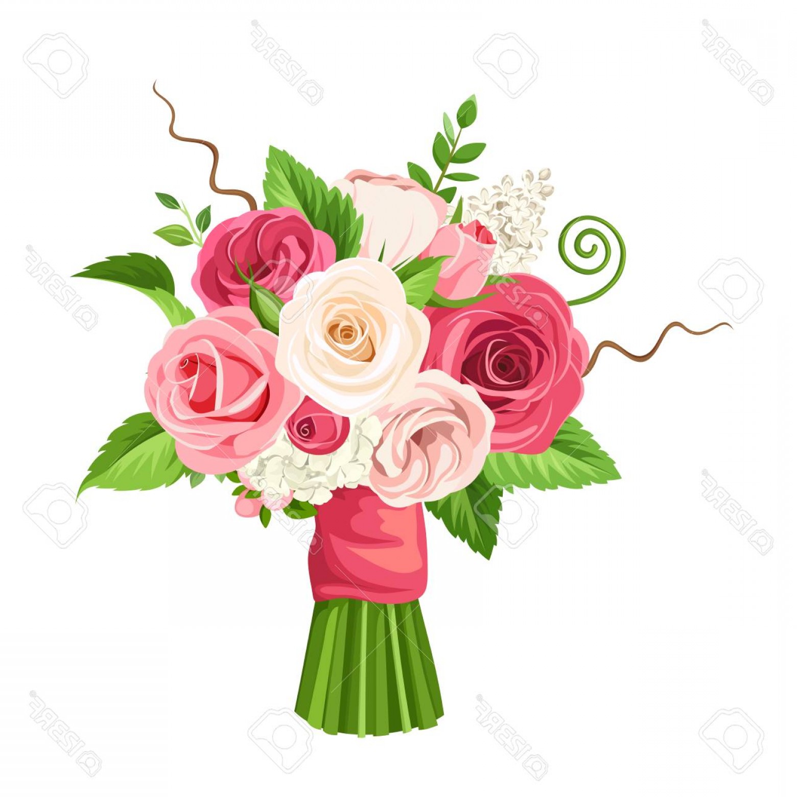 1560x1560 Photostock Vector Vector Bouquet Of Roses And Flowers Cqrecords