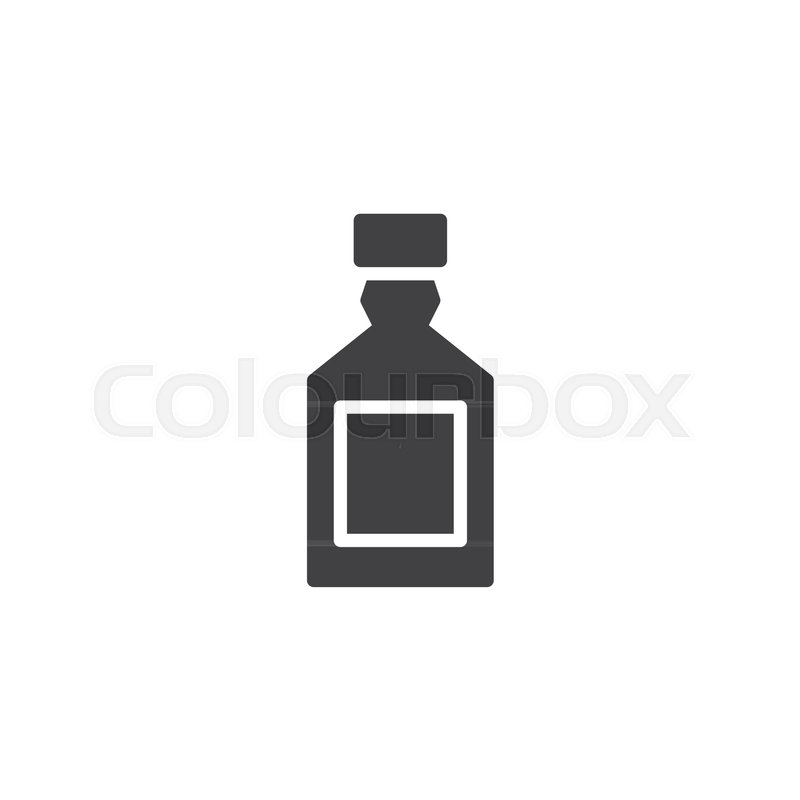 800x800 Whiskey Bottle Vector Icon Filled Stock Vector Colourbox