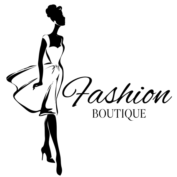 600x600 Girl With Fashion Boutique Illustration Vector Free Download