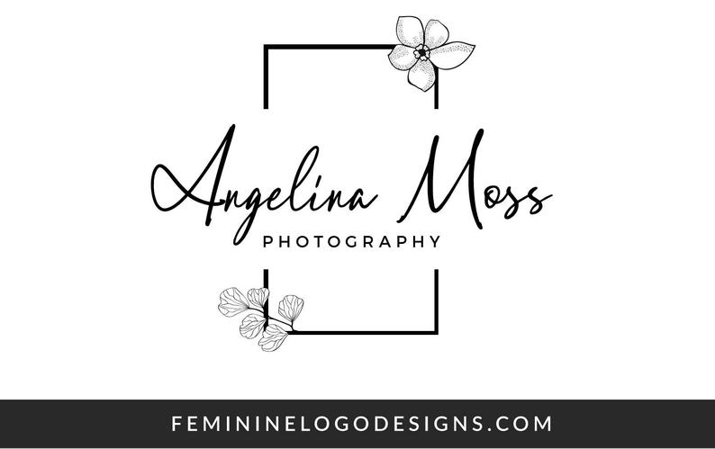 794x499 Premade Logo Design Floral Logo Vector Logo Modern Logo Etsy