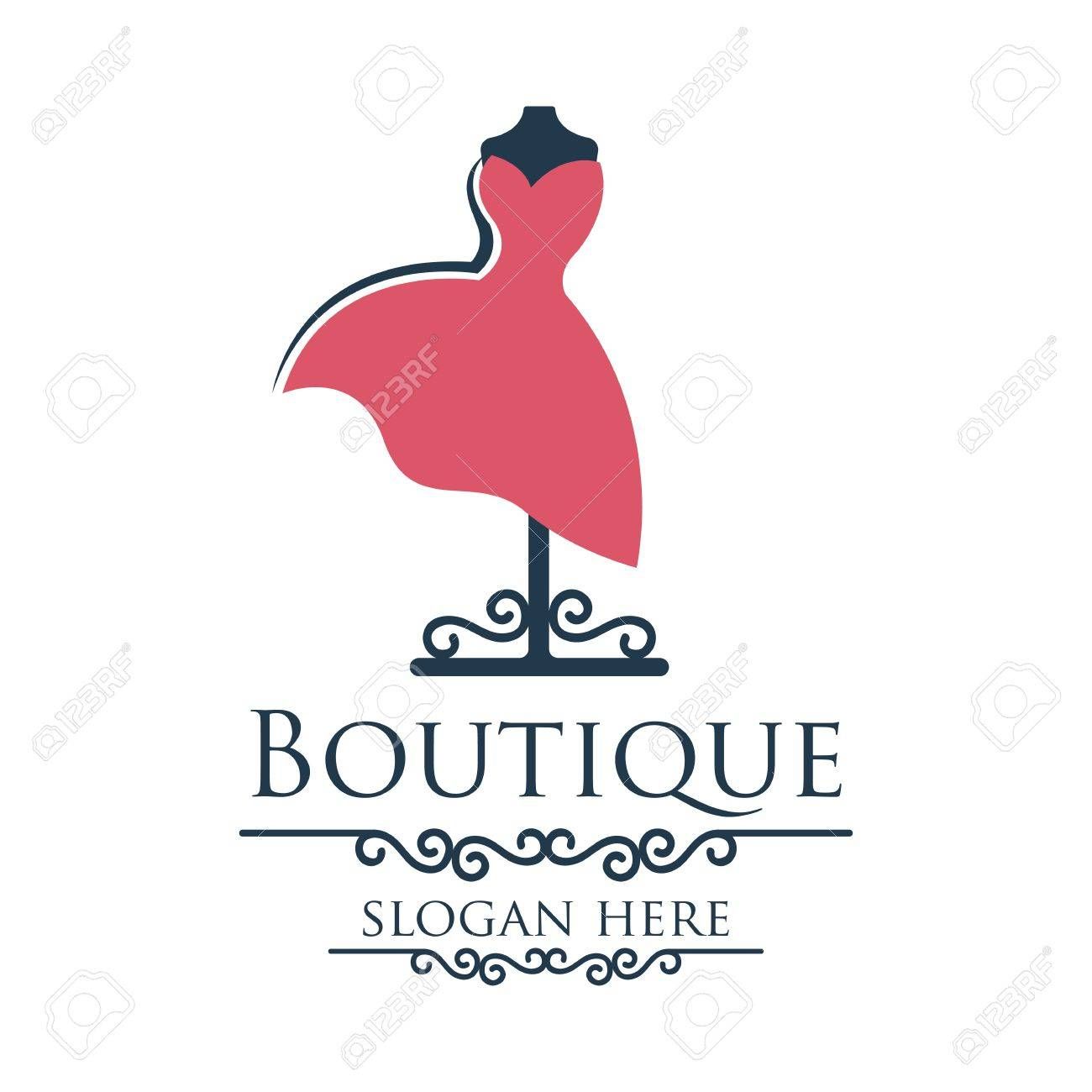 1300x1300 Stock Vector Things To Wear In Boutique Logo, Logos, Slogan