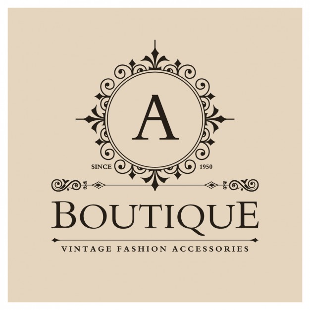 626x626 Vintage Boutique Logo Vector Free Download