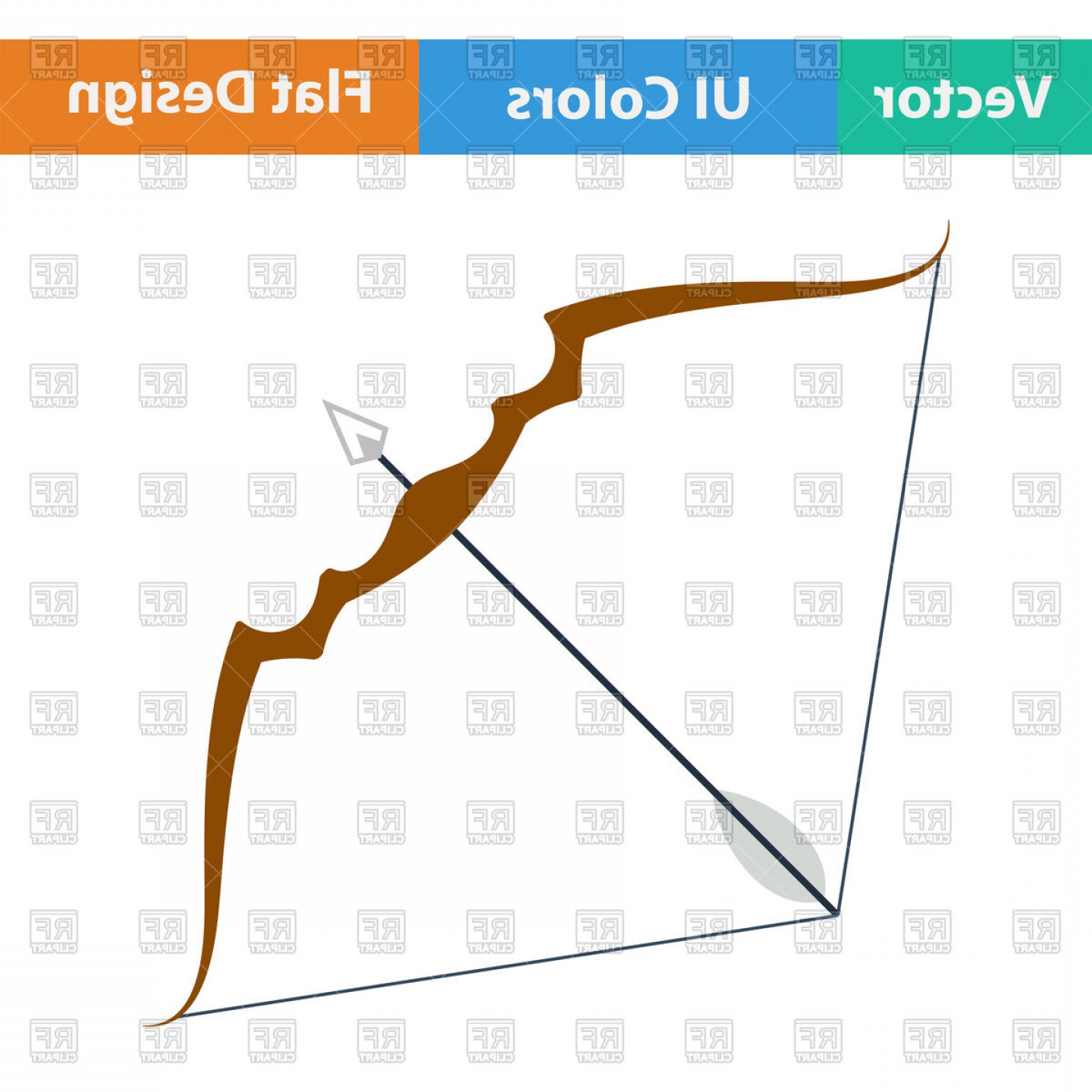 1440x1440 Bow And Arrow Vector Clipart Soidergi