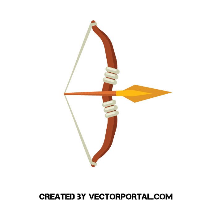 660x660 Bow And Arrow Vector Clip Art Various Vectors Free Vector