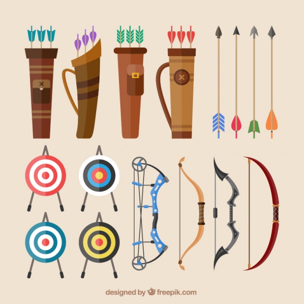 626x626 Bows And Arrows Vector Free Download