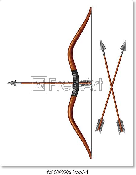 450x580 Free Art Print Of Bow And Arrow Bow And Arrow