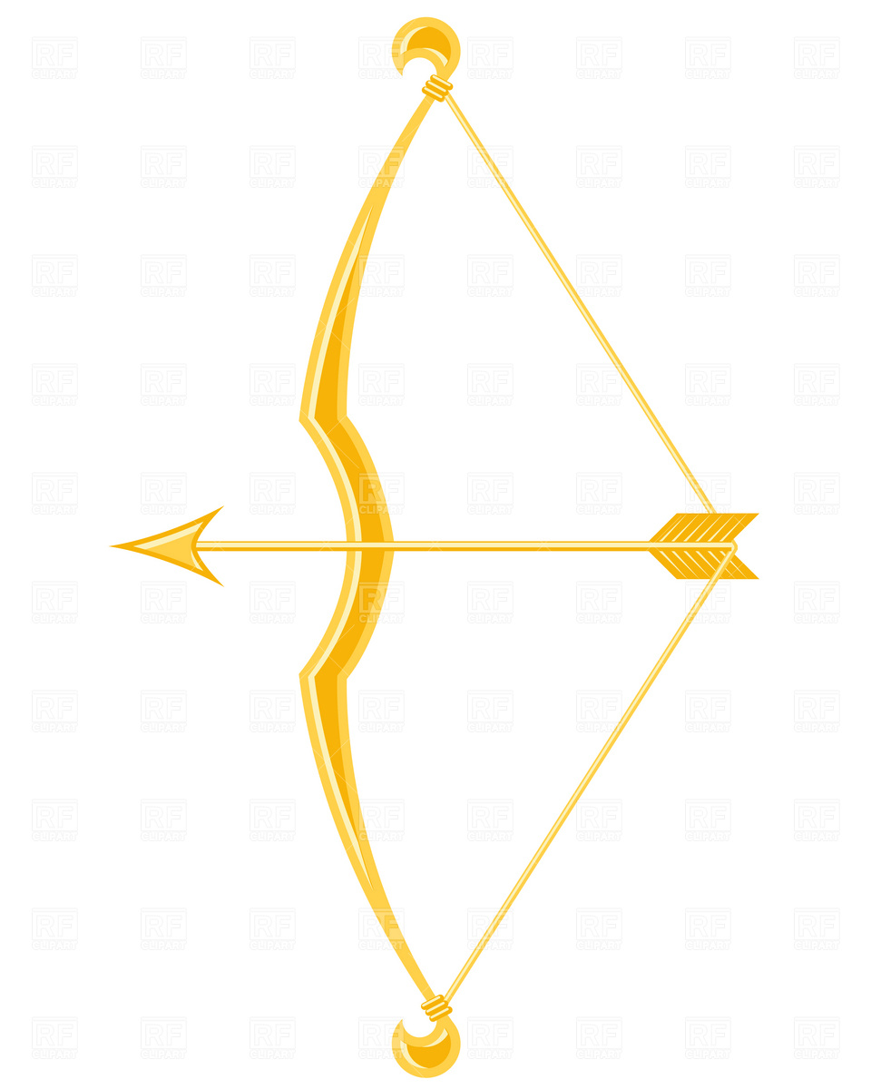 960x1200 Golden Bow And Arrow Vector Image Of Holiday Gomixer