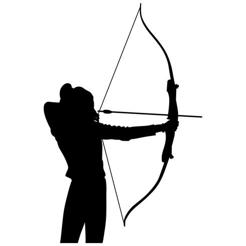 490x490 Archery Bow And Arrow Vector