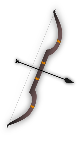 Bow And Arrow Vector Drawing 276x500 Bow And Arrow Vector Drawing