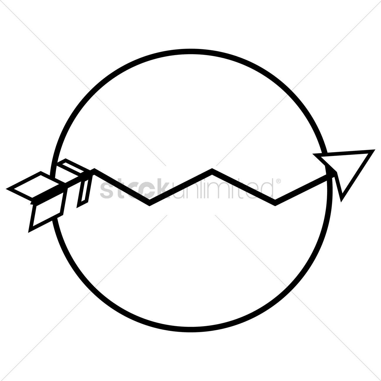 Bow Arrow Vector Image 1300x1300 Bow Arrow Vector Image