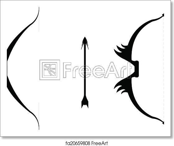 Free Art Print Of Bow And Arrow Vector Silhouette Of Two Bows 560x470 Free Art Print Of Bow And Arrow Vector Silhouette Of Two Bows