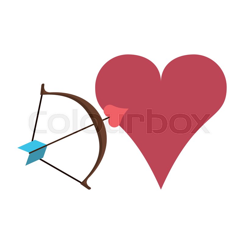 Heart And Arch With Bow Arrow Vector Stock Vector Colourbox 800x800 Heart And Arch With Bow Arrow Vector Stock Vector Colourbox