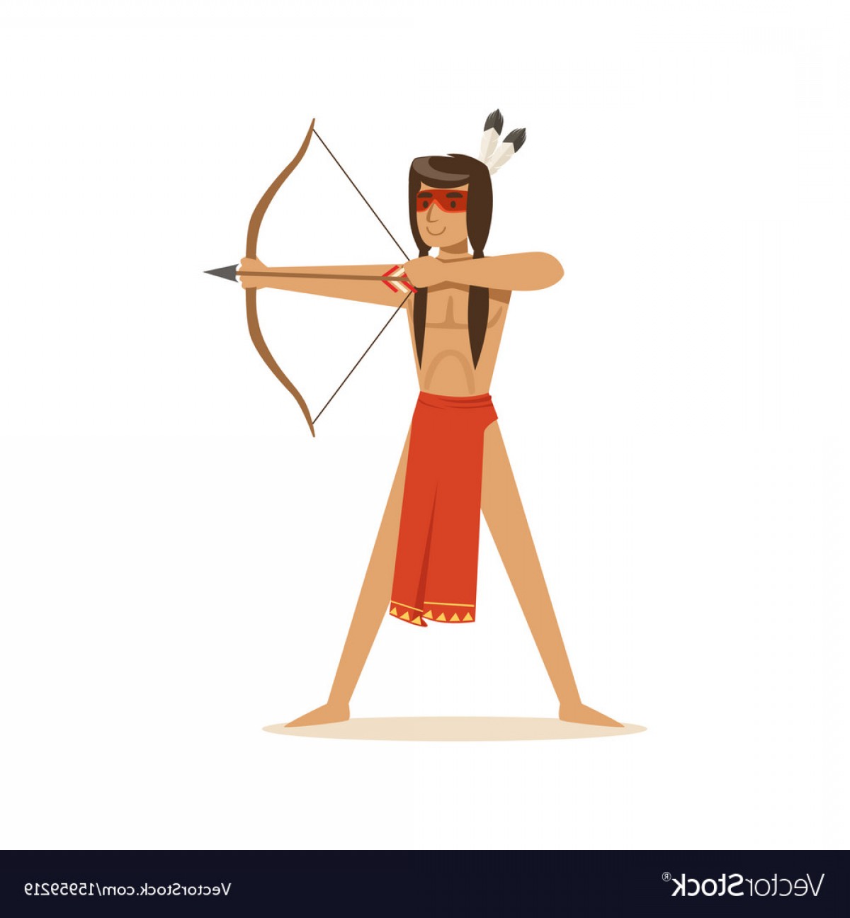 Native American Indian Shooting A Bow And Arrow Vector Soidergi 1200x1296 Native American Indian Shooting A Bow And Arrow Vector Soidergi