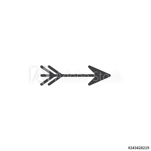 Archery Arrow Vector Icon Filled Flat Sign For Mobile Concept 500x500 Archery Arrow Vector Icon Filled Flat Sign For Mobile Concept