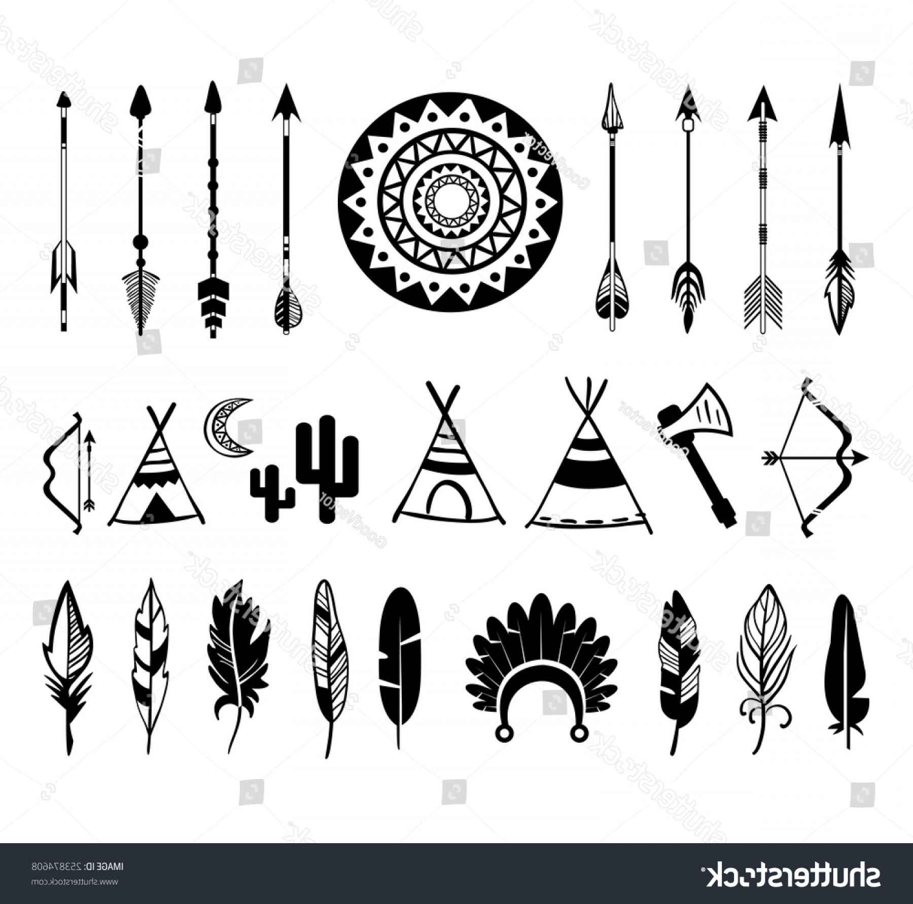 1800x1783 Vector Silhouettes Bow Arrow Black White Newwaysys