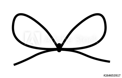 500x321 Black Gift Bow Silhouette Icon Vector Illustration