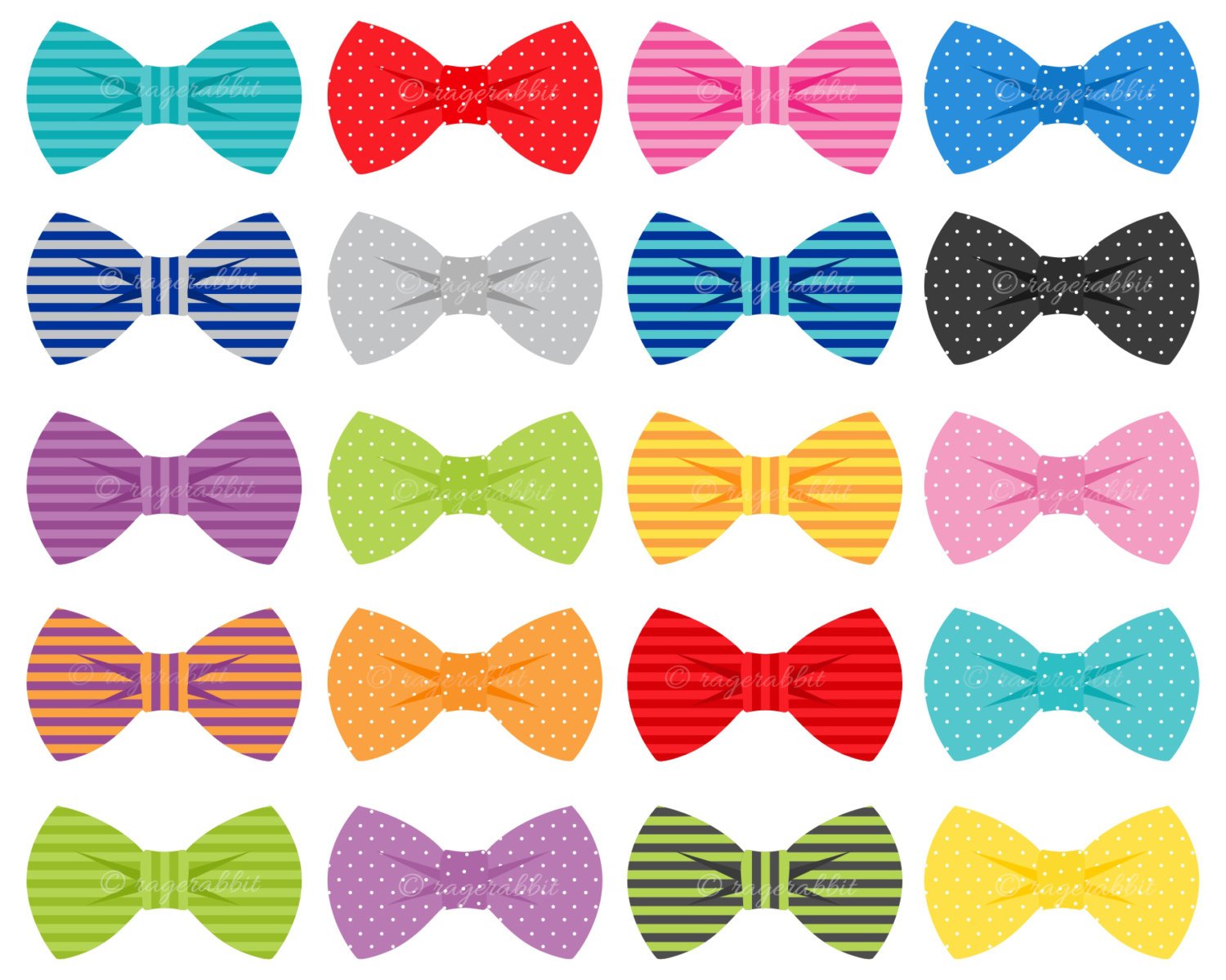 1500x1200 Bow Ties Vector Illustrations Ragerabbit