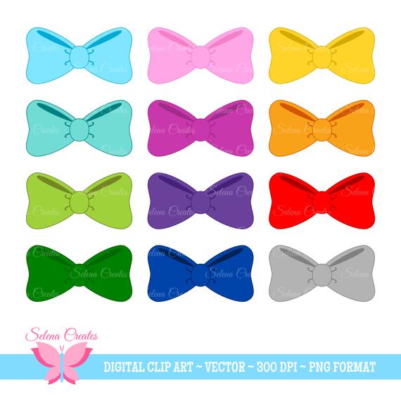 Hair Bow Clipart Set Digital Clipart Bows Bow Tie Vector Etsy 570x570 Hair Bow Clipart Set Digital Clipart Bows Bow Tie Vector Etsy