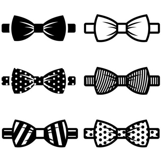 539x539 Simple Black Bow Vector Free Download
