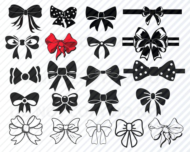 Bow Vector Art at Vectorified.com | Collection of Bow Vector Art free ...