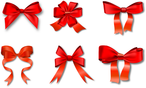 500x300 Beautiful Red Bow Vector Material Free Download