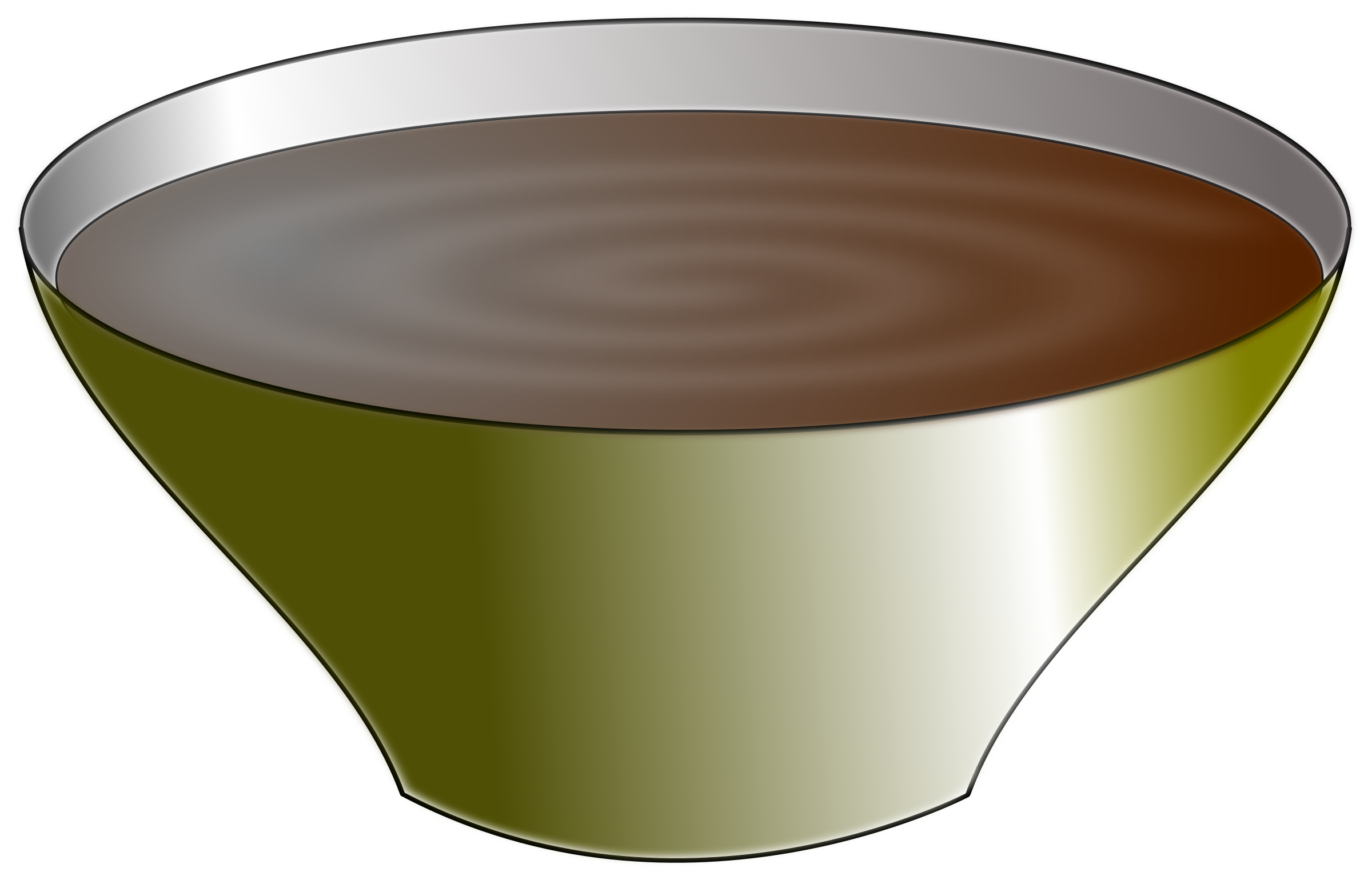 2400x1540 Bowl With Soup Vector Clipart Image