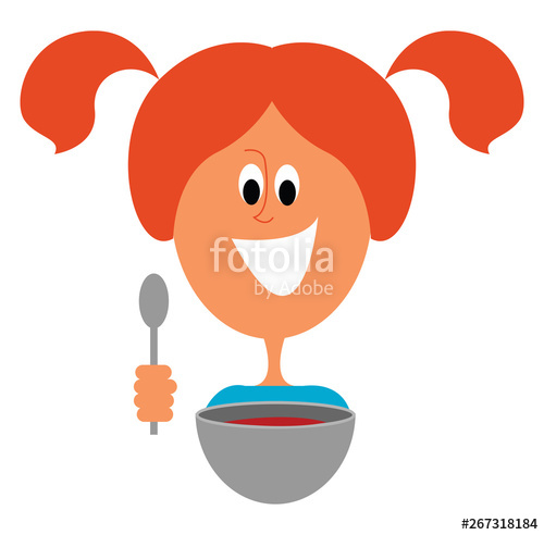 500x492 Emoji Of The Smiling Bowl With Soup, Vector Or Color Illustration