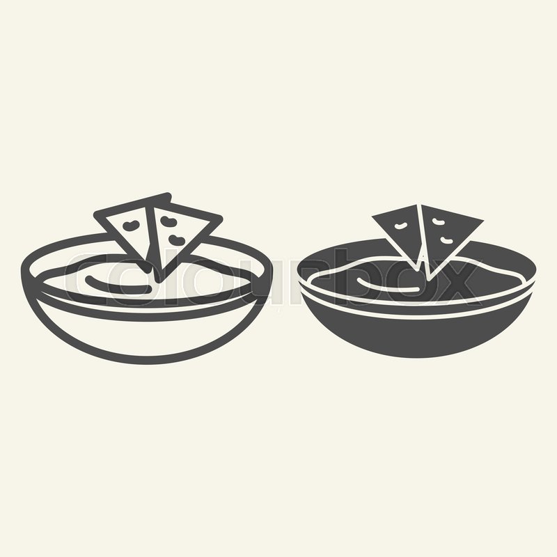 800x800 Soup Line And Glyph Icon Bowl Of Soup Stock Vector Colourbox