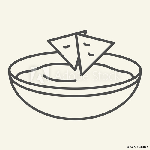 500x500 Soup Thin Line Icon Bowl Of Soup Vector Illustration Isolated