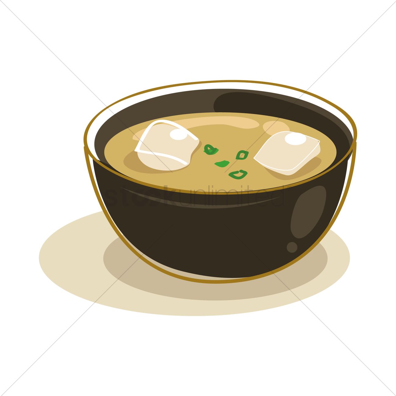 1300x1300 Bowl Of Soup Vector Image